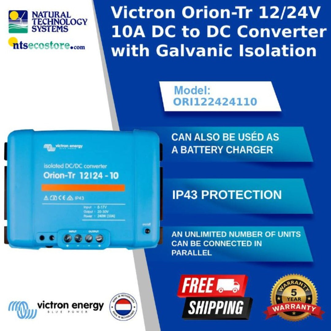 Victron Orion-TR Isolated DC-DC Converter 12/24-10A 240W ORI122424110