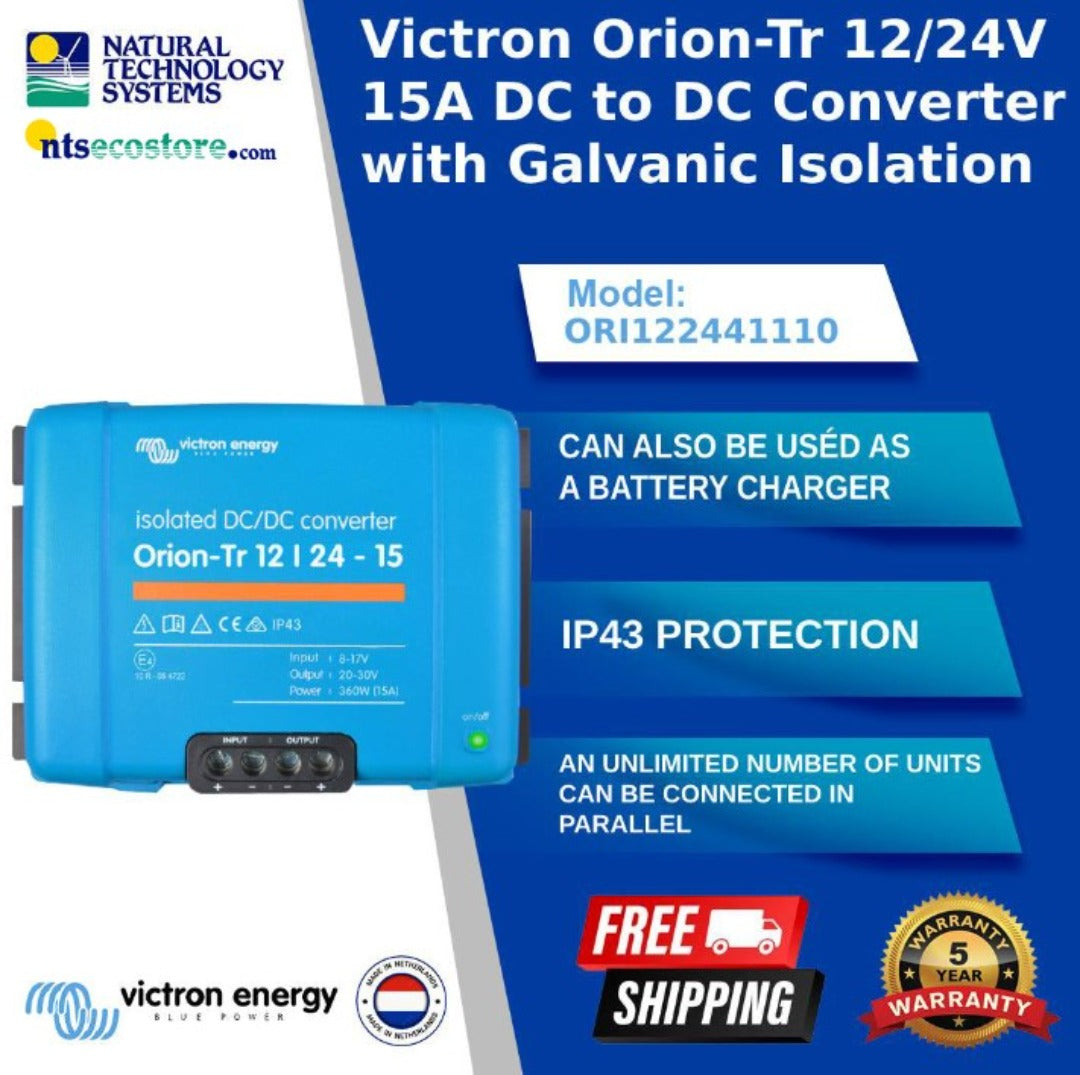Victron Orion-TR Isolated DC-DC Converter 12/24-15A 360W ORI122441110