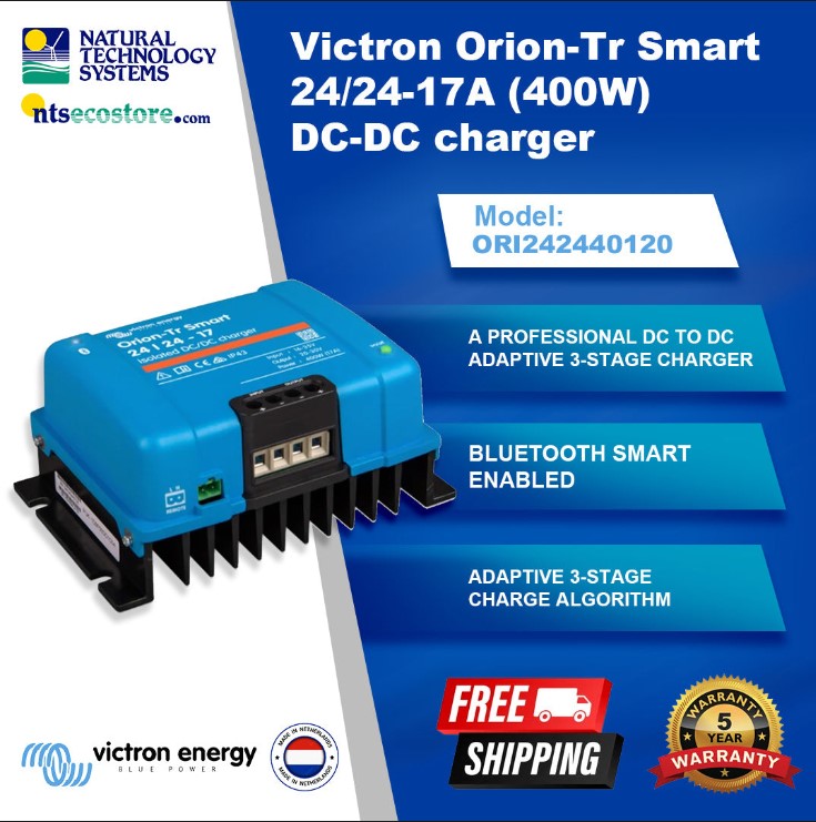 Victron Orion-Tr Smart Isolated DC-DC Charger 24/24V Available in 2 Model Types