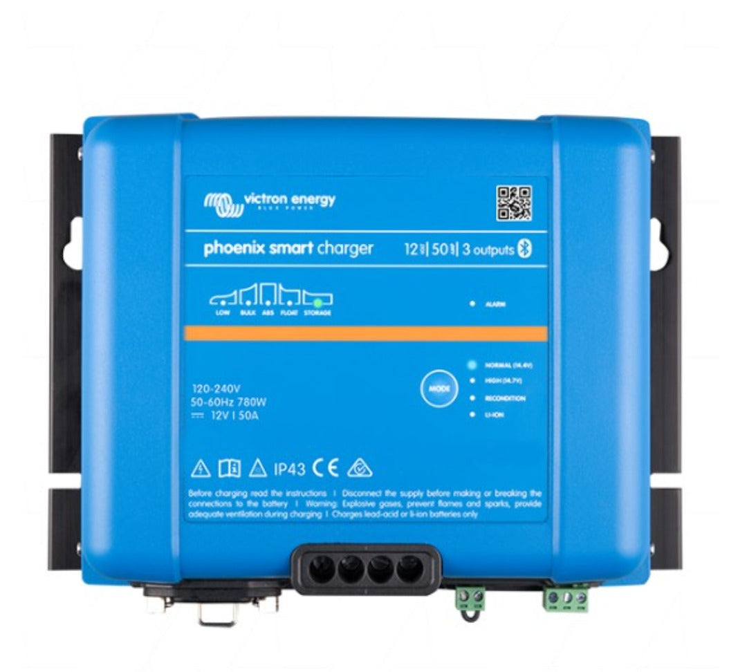 Victron Phoenix Smart Ip43 12/50 Charger (3) 120-240V PSC125053095