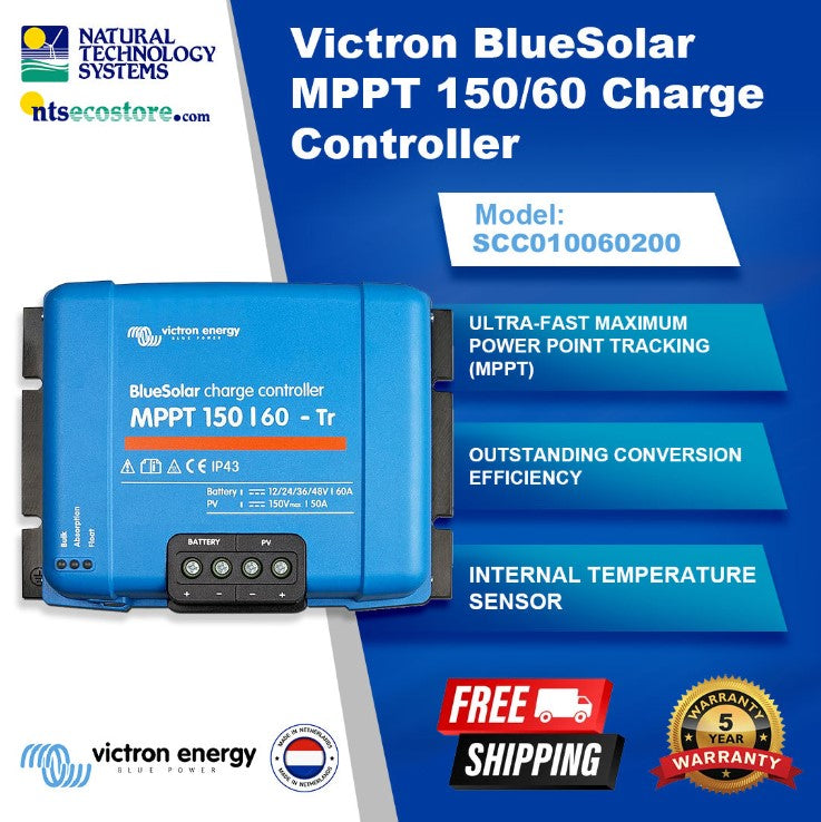 Victron BlueSolar MPPT Charge Controller 150/60 Available in 2 Model Types