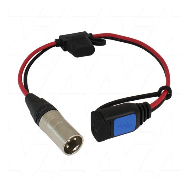 Victron Lead To XLR 3-Pin Connector 30A Auto Blade Fuse BPC900100004XLR