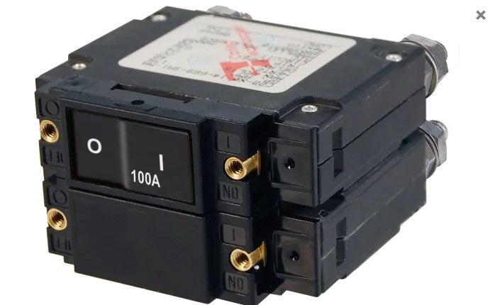 Blue Sea Systems C-Series Flat Rocker Circuit Breaker 5 to 300 Amps 1 to 3 Poles