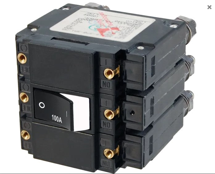 Blue Sea Systems C-Series Raised Rocker Circuit Breaker 30 to 100 Amps 2 to 3 Poles