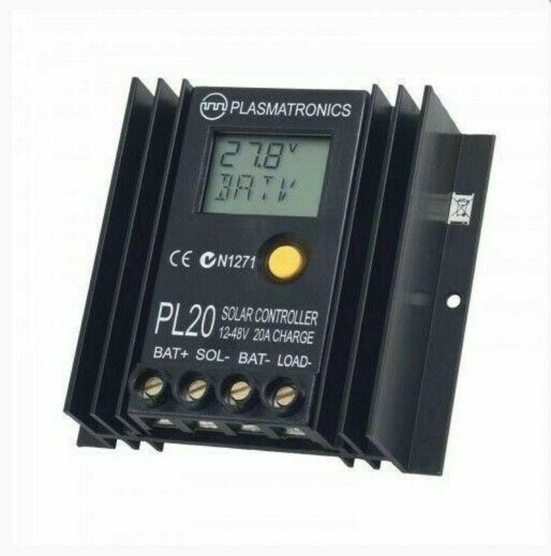 Plasmatronics PL Series Solar Panel Regulator 20Amp 12-48V PL20
