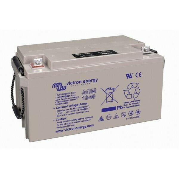 Victron 12V/90Ah AGM Deep Cycle Battery with M6 (BAT412800085)