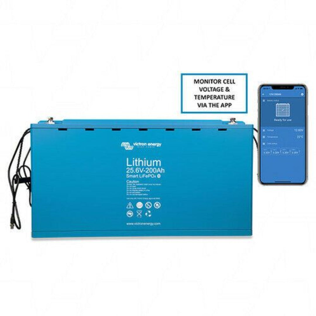 Victron Lithium LiFePO4 battery 25.6V/200Ah - Smart-A (BAT524120610)