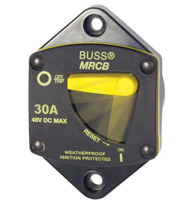 Blue Sea Systems 187 Series Panel Mount Circuit Breakers 25 to 200 Amp Loads