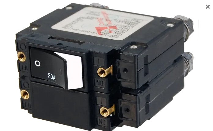 Blue Sea Systems C-Series Raised Rocker Circuit Breaker 30 to 100 Amps 2 to 3 Poles