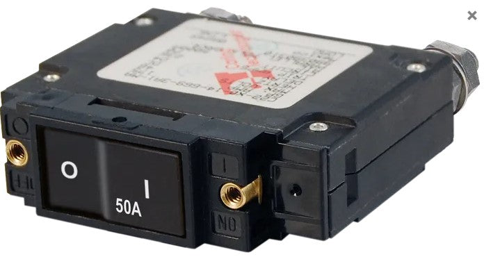 Blue Sea Systems C-Series Flat Rocker Circuit Breaker 5 to 300 Amps 1 to 3 Poles