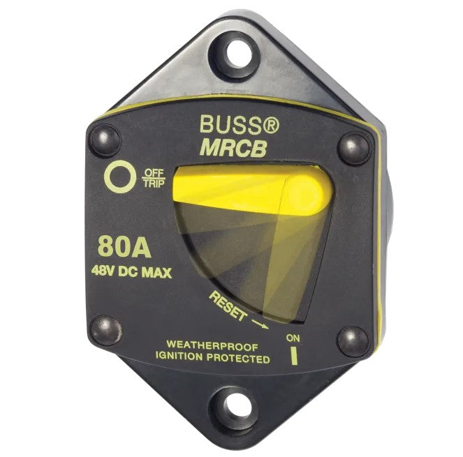 Blue Sea Systems 187 Series Panel Mount Circuit Breakers 25 to 200 Amp Loads