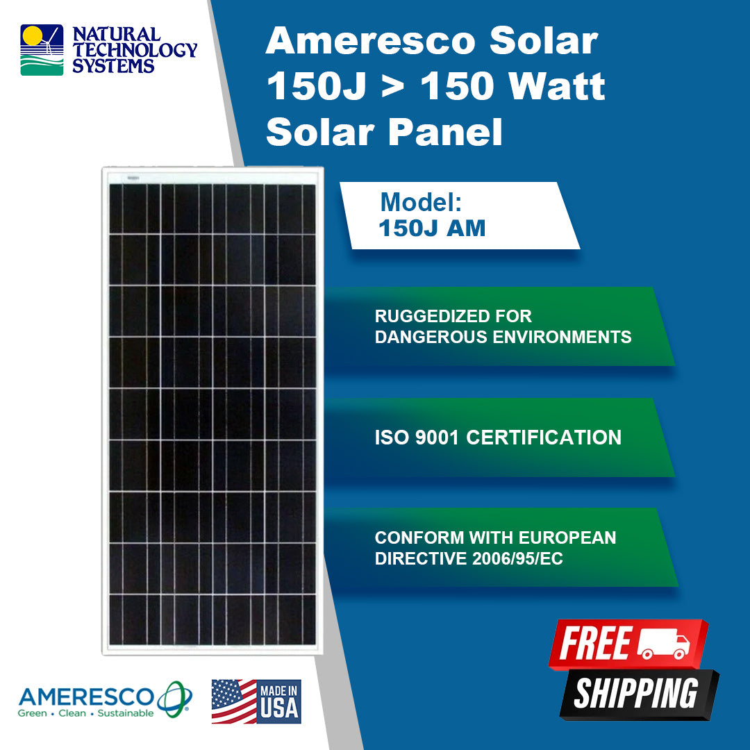 Ameresco Solar 150J > 150 Watt Solar Panel (150J AM)