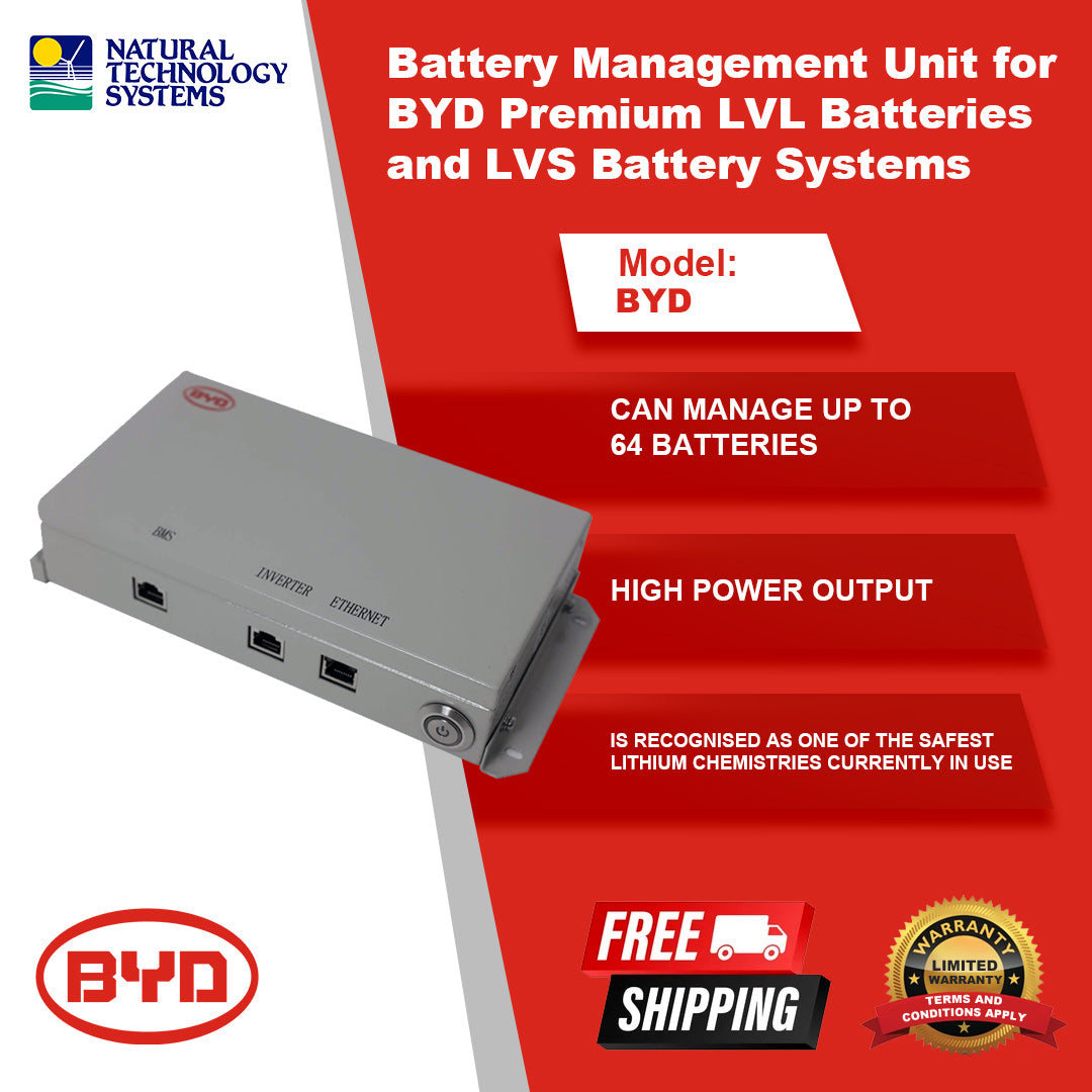 Battery Management Unit for BYD Premium LVL Batteries and LVS Battery Systems