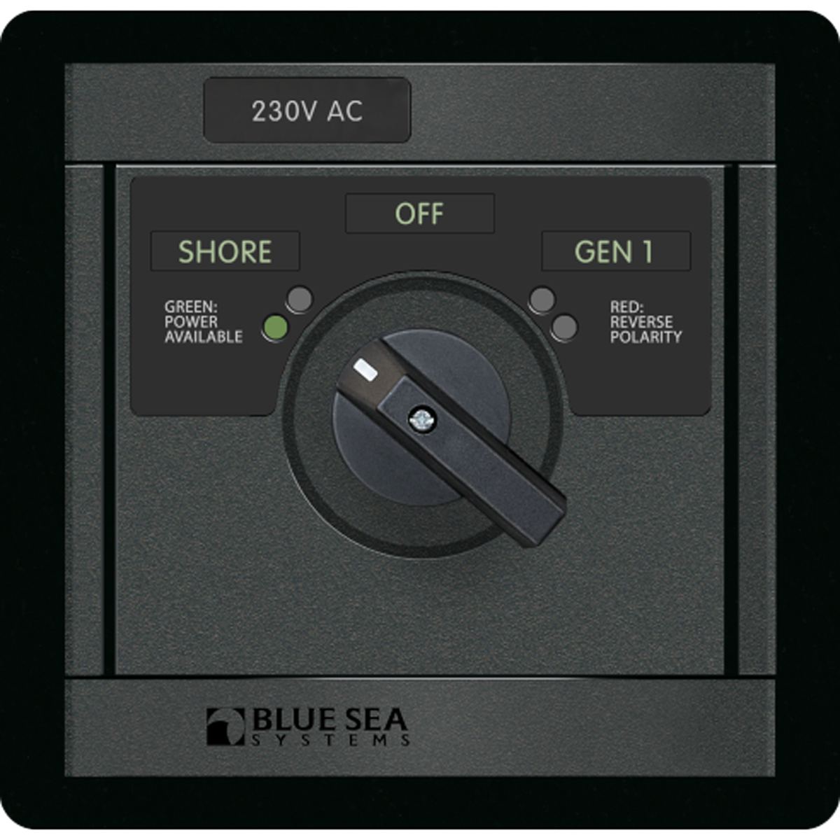 Blue Sea Systems Panel 360 Rotary 230V 30A Off+2 Sources (BS-1484B)