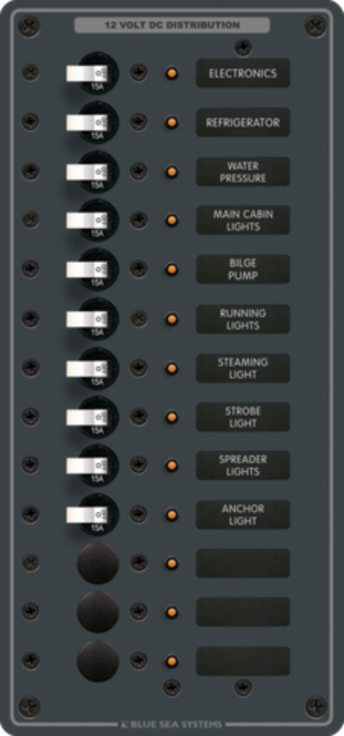 Blue Sea Systems Panel DC 13 Position 15A BS-8376B