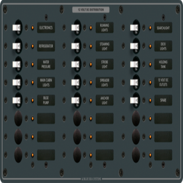Blue Sea Systems Panel DC - 24 Position 15A BS-8264B