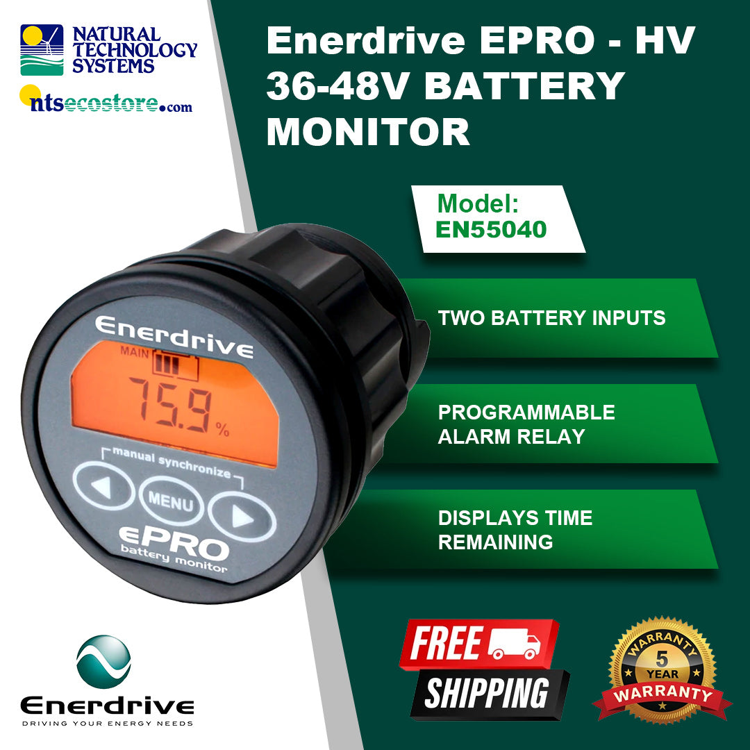 Enerdrive EPRO - HV 36-48V Battery Monitor (EN55040)