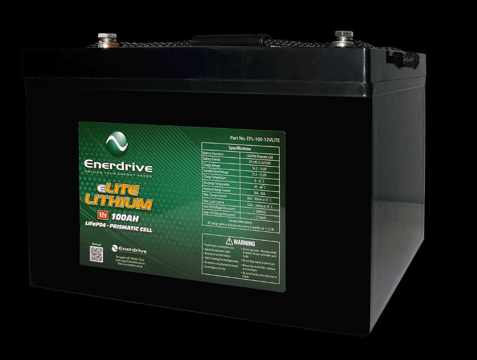 Enerdrive eLITE LiFePO4 Lithium Battery 100Ah/12V EPL-100-12VLITE