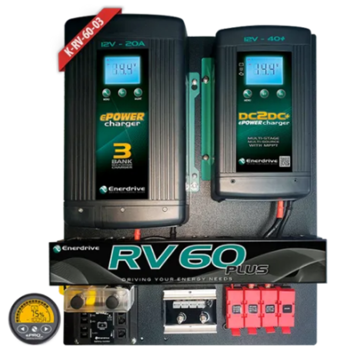 Enerdrive RV60 DC2DC AC Battery Charger + BOARD and LBC40 K-RV3-60-03