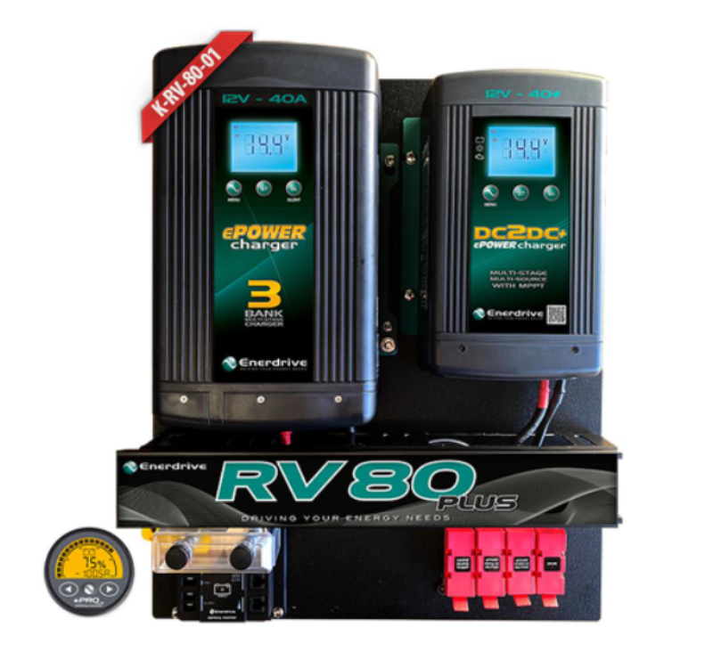 Enerdrive RV80 DIY Kit 40A AC Battery Charger Board w/Monitor K-RV-80-01