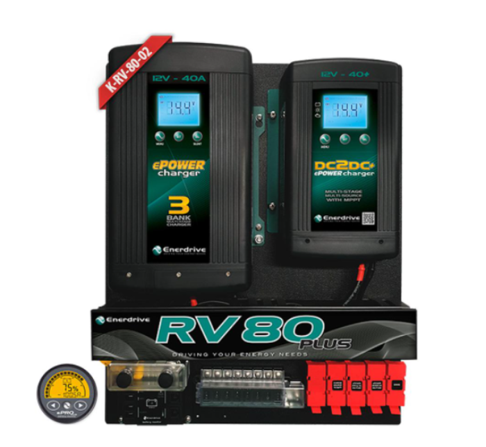 Enerdrive RV80 DIY Kit 40A AC Battery Charger Board Fuse Block K-RV-80-02