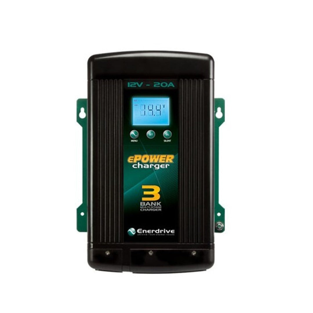 Enerdrive ePOWER B-TEC 125Ah Battery 40A DC2DC 20A AC Charger ePRO+ Monitor K-125-01