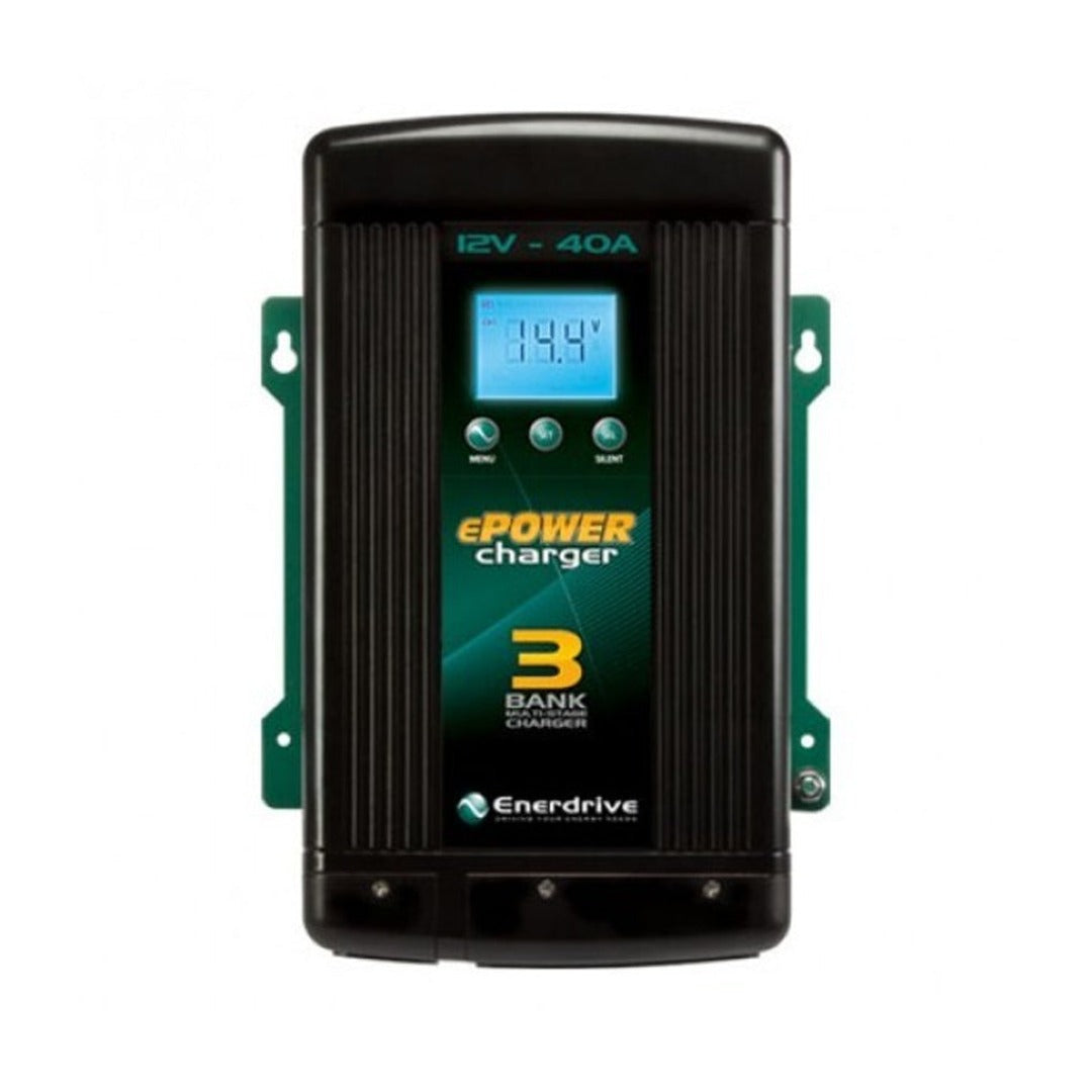 Enerdrive ePOWER B-TEC 12V 200Ah Lithium Battery 40A AC Battery Charger K-200-01
