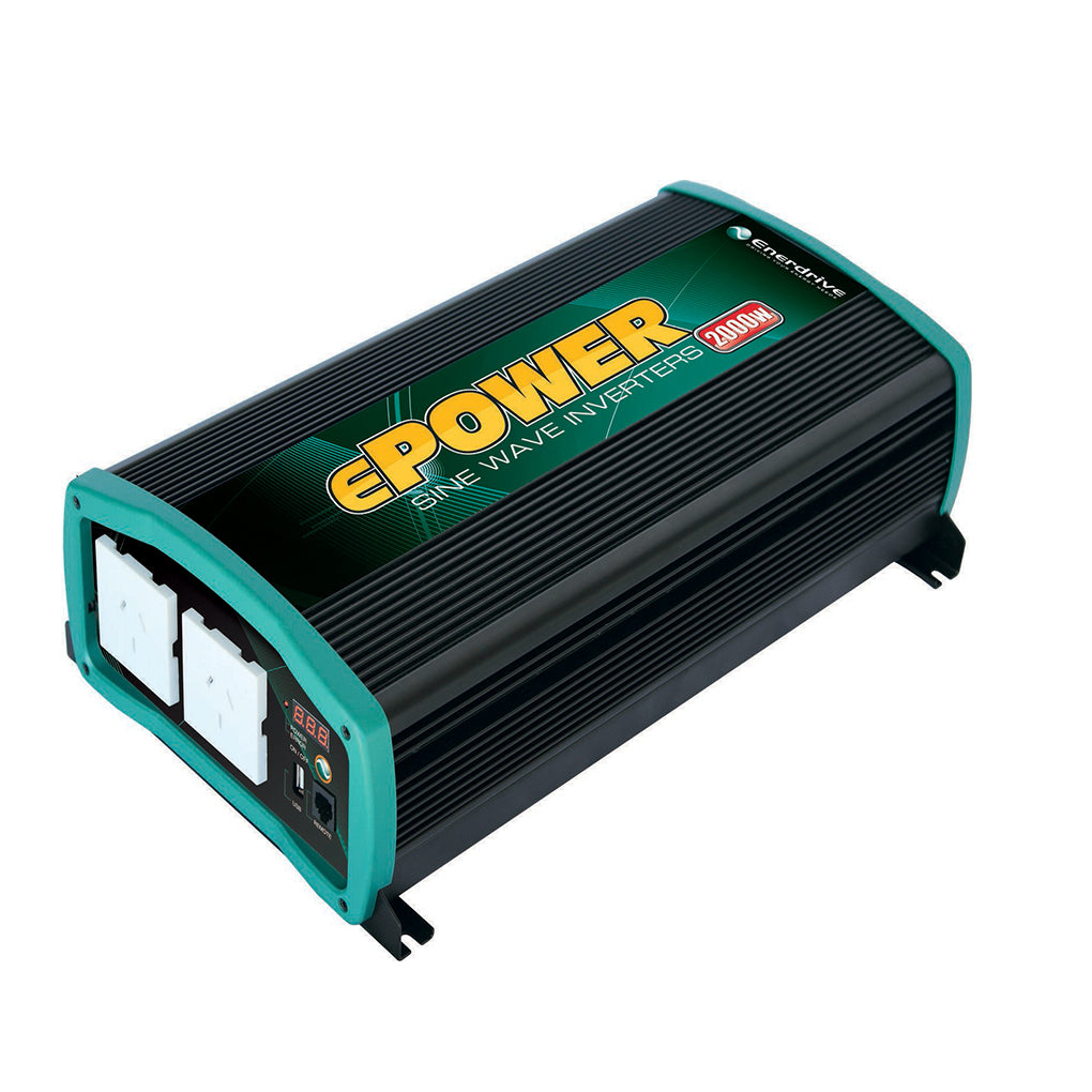 Enerdrive 40A AC & DC Charger w/ ePRO Plus Battery Monitor & 2000W Inverter (ESYS-C)