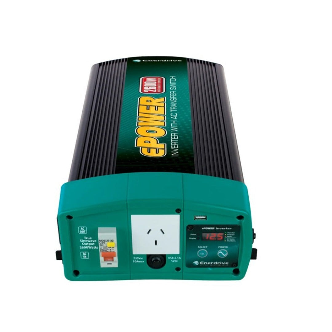 Enerdrive 400Ah 40A DC 60A AC Charger 2600W Inverter 720W Solar Panels K-400-18