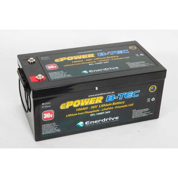 Enerdrive ePOWER B-TEC 36V 100Ah Lithium Battery & 36V 20A Industrial Charger (K-100-04)
