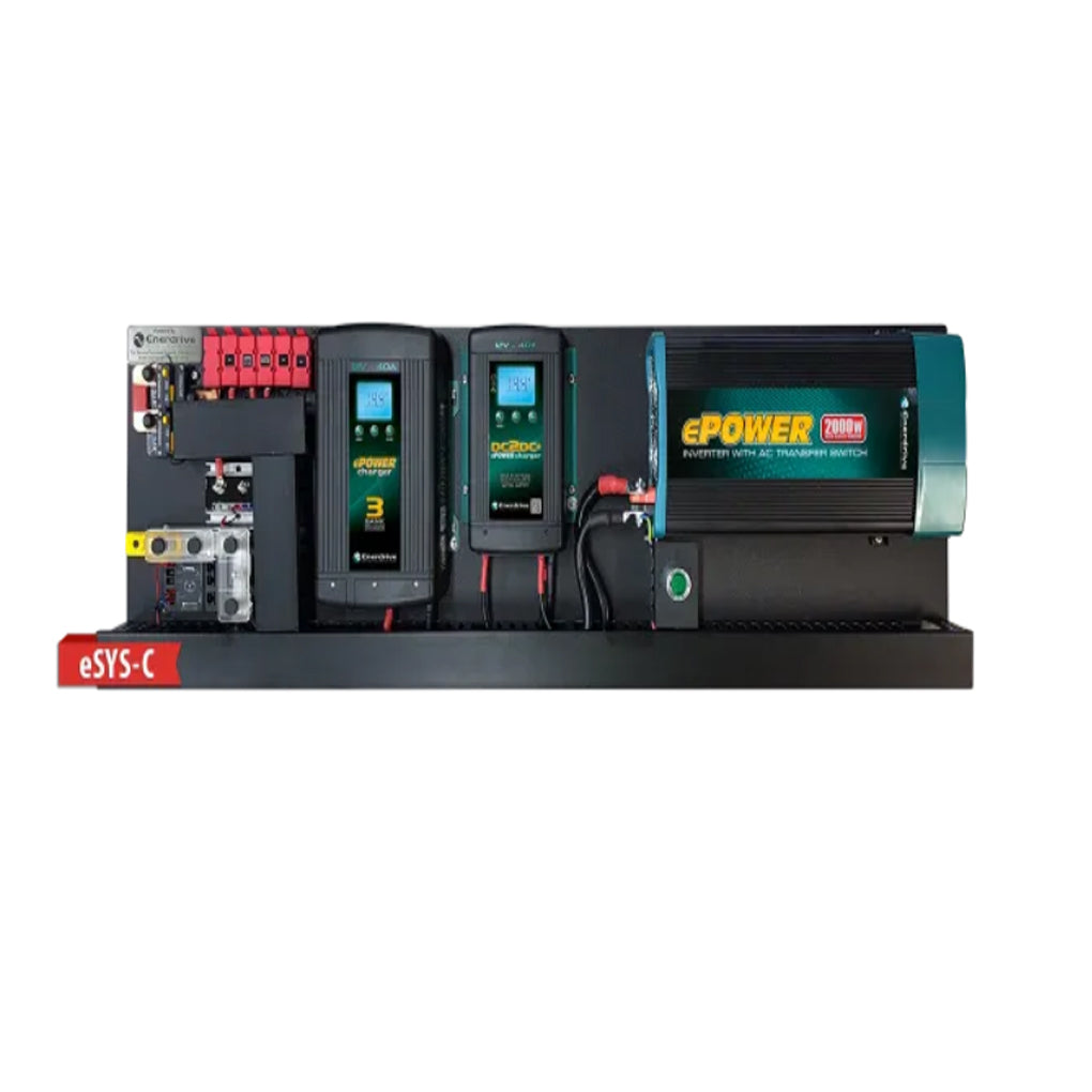 Enerdrive 40A AC & DC Charger w/ ePRO Plus Battery Monitor & 2000W Inverter (ESYS-C)
