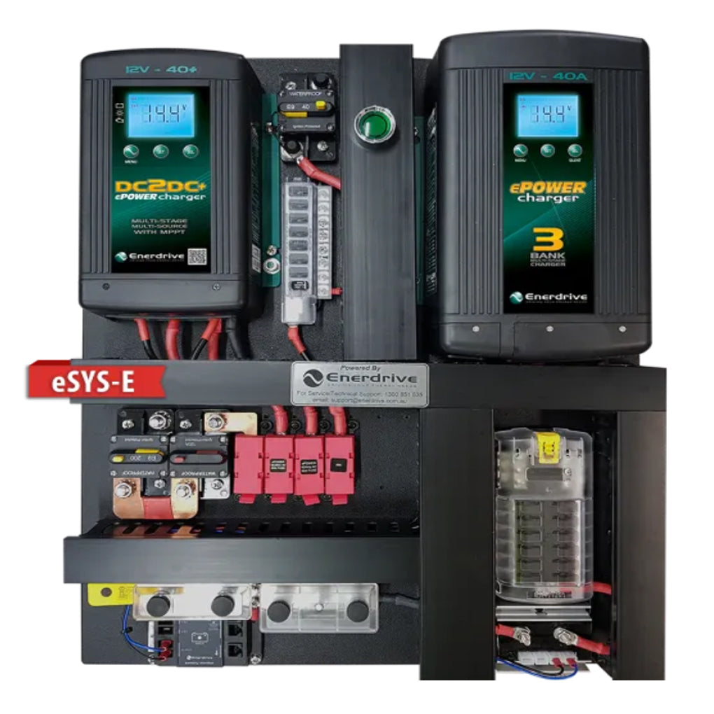 Enerdrive 40A AC and DC DIY Installation Kit With ePRO Plus Battery Monitor (ESYS-E)