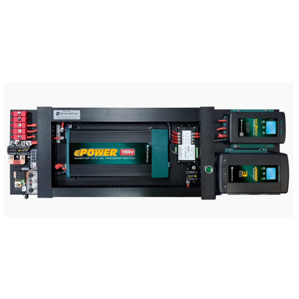Enerdrive 40A AC & DC Charger w/ Simarine Battery Monitor & 2000W Inverter (ESYS-F)