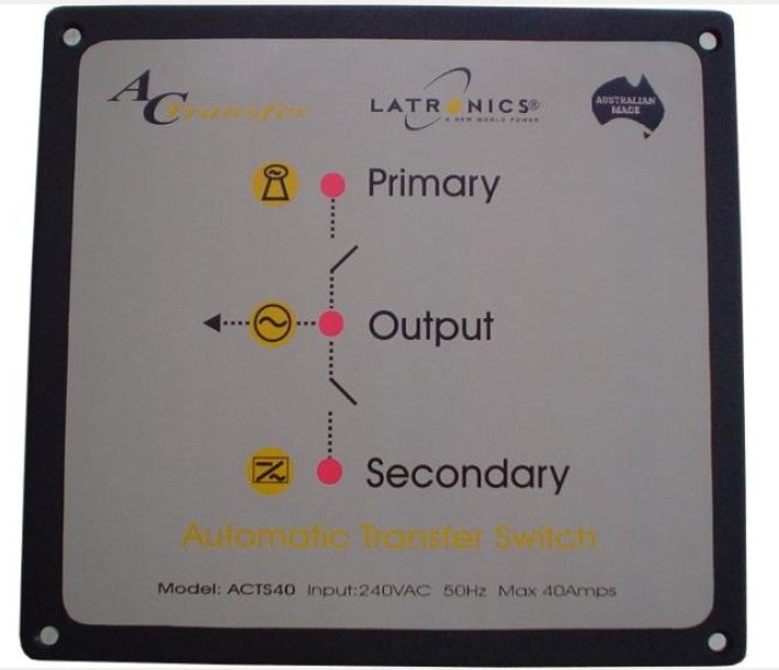 Latronics TRANSFER SWITCH, 2way 40 Amp (ACTS40)