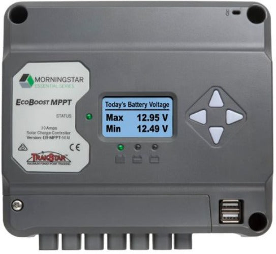 Morningstar EcoBoost MPPT 30amp w/Meter SR-EB-MPPT-30M