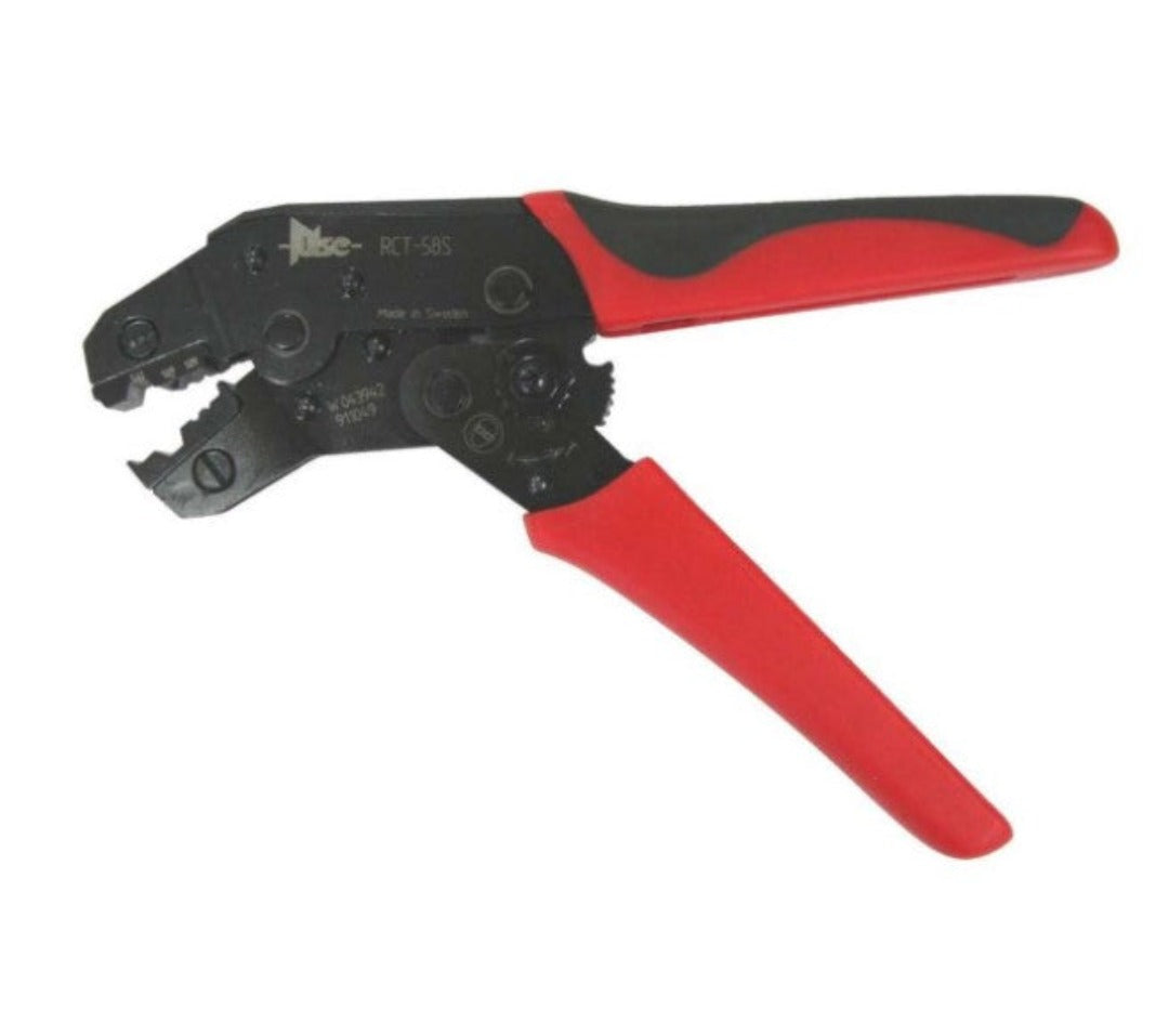 Pulse Ratchet Crimp Tool Ergonomic Suits RG58 LMR195 Connector Type RCT-58S