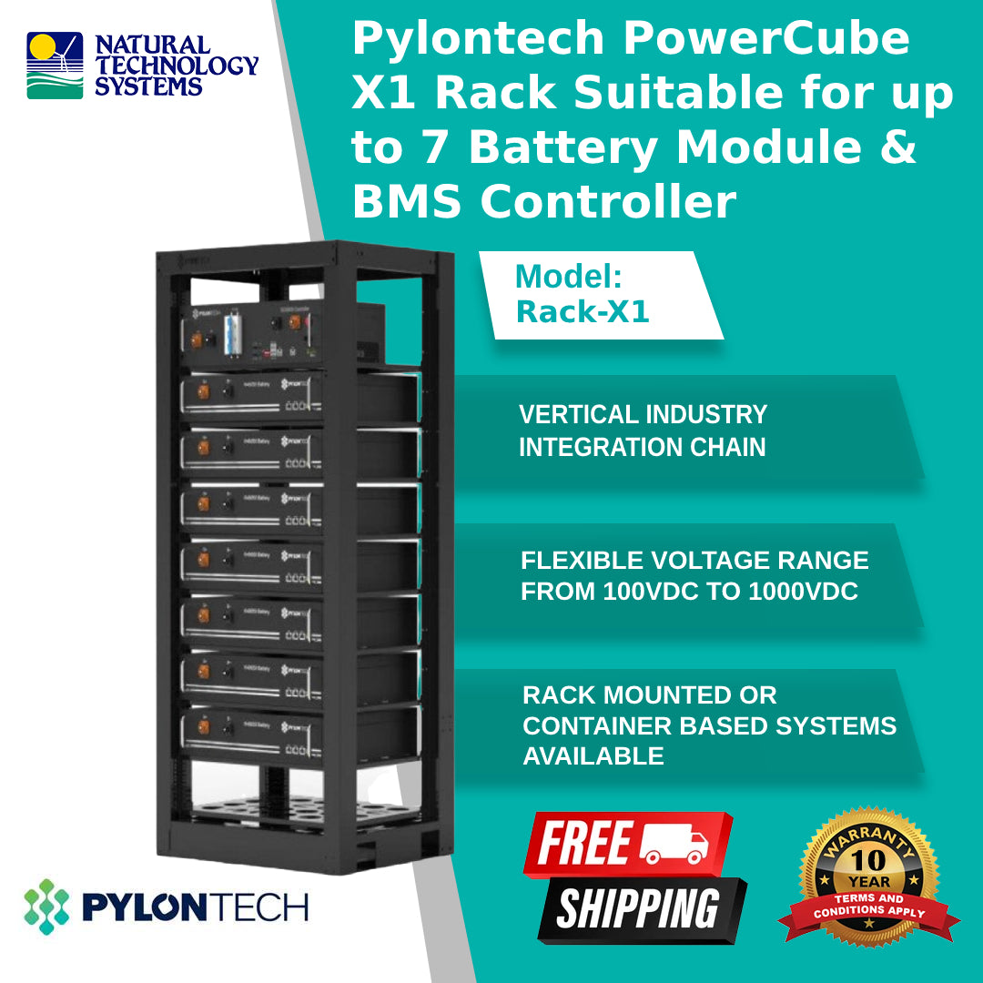 Pylontech PowerCube X1 Rack Suitable for up to 7 Battery Module & BMS Controller (Rack-X1)