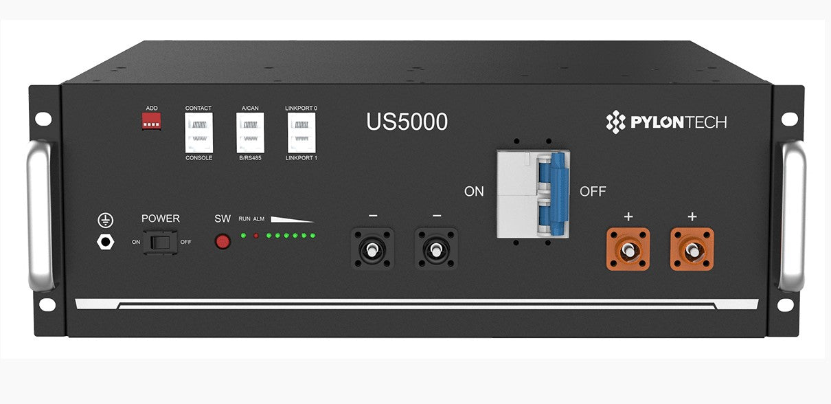 Pylontech US5000-B 48V 100Ah Rack Mounted LiFePO4 Battery Module (US5000B)