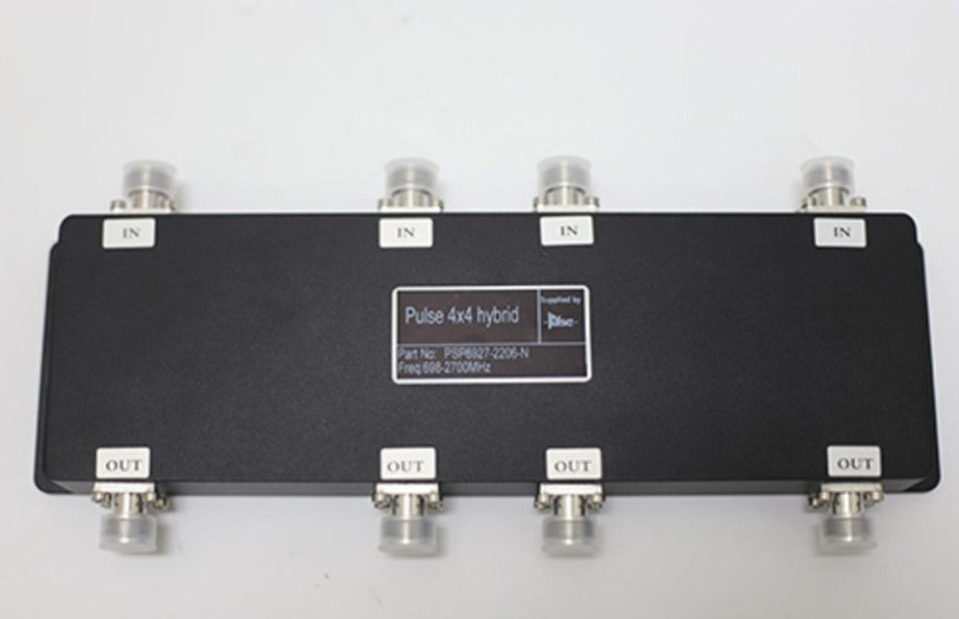 RFI Pulse Hybrid Coupler 4x4 698-2700MHz Low Passive Inter-Modulation N-Type PSP6927-2206-N