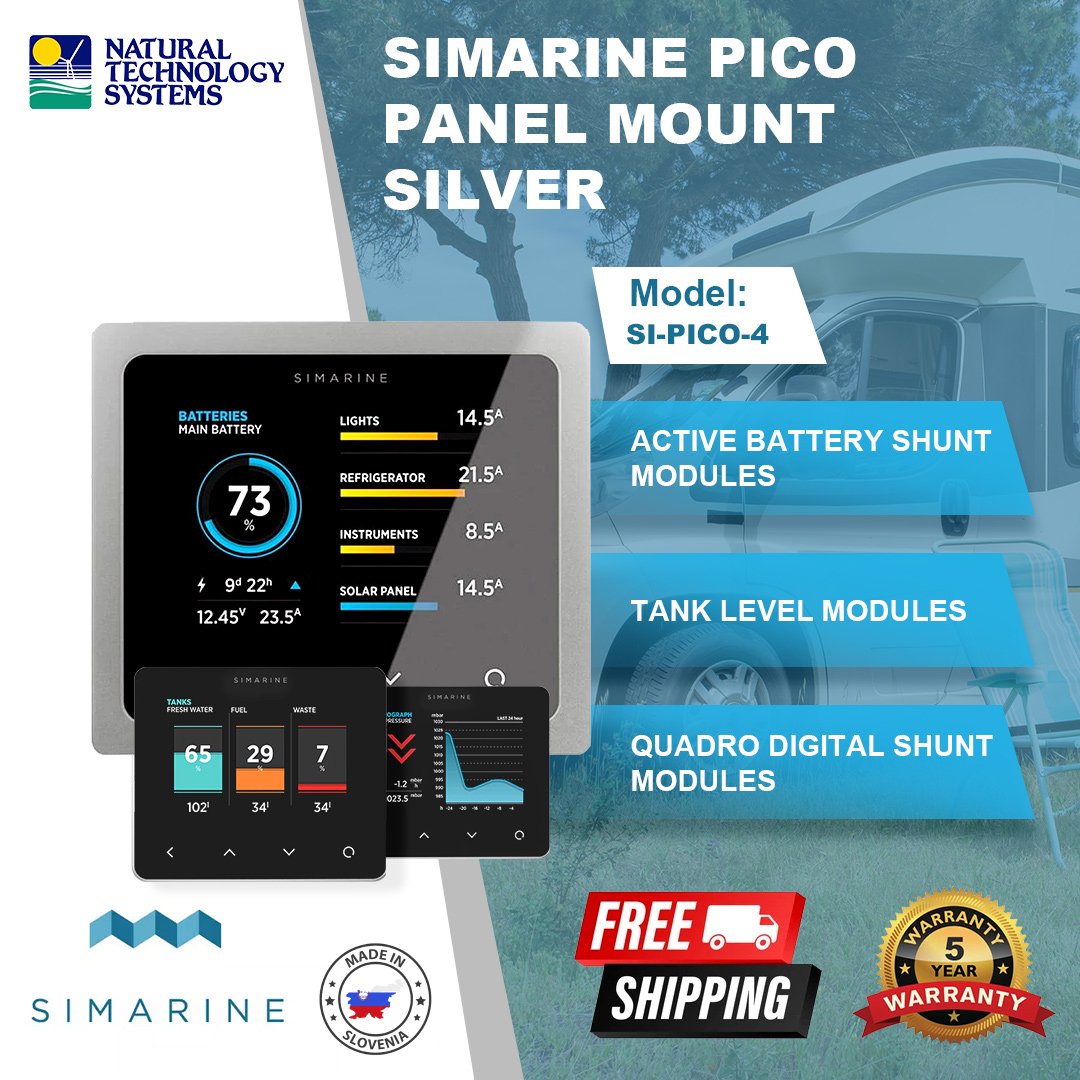Simarine Pico Panel Mount Silver (SI-PICO-4)