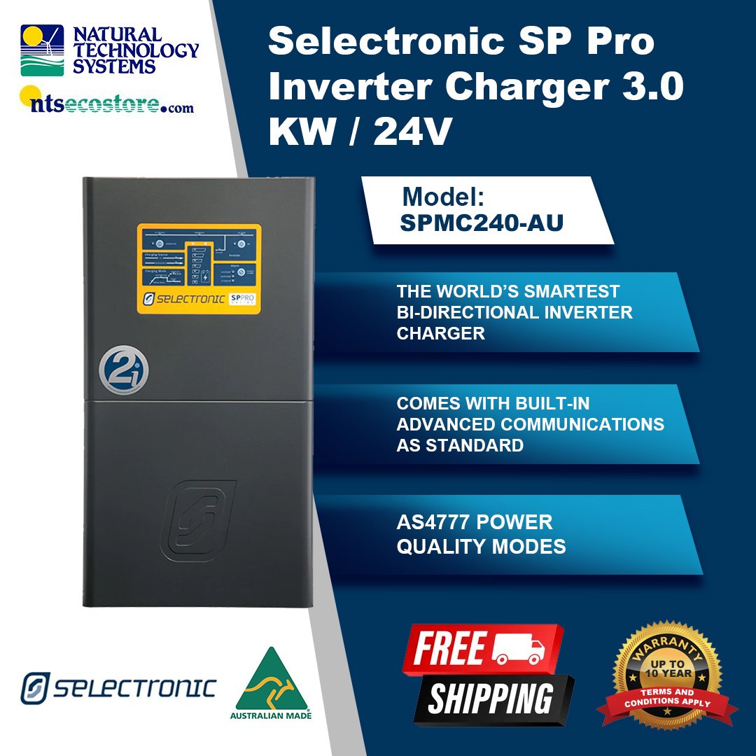 Selectronic SP Pro Inverter Charger 3.0 KW 24V SPMC240-AU