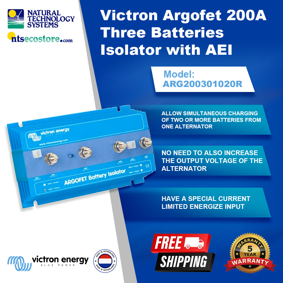 Victron Argofet Isolator 200-3 Three batteries 200A ARG200301020R