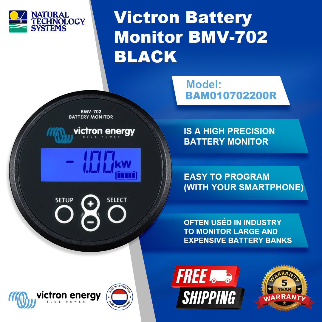Victron Battery Monitor BMV-702 Black BAM010702200R
