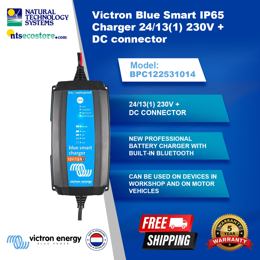Victron Blue Smart IP65 Charger 24/13(1) 230V AU/NZ BPC241331014