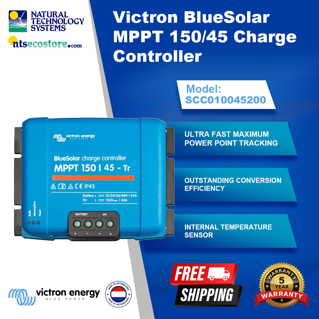 Victron BlueSolar MPPT 150/45 Charge Controller (SCC010045200)
