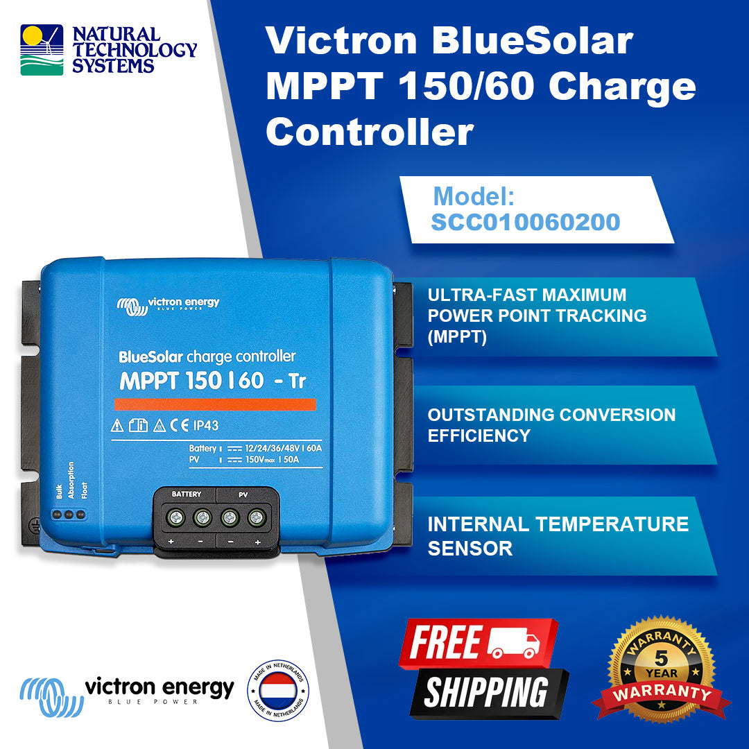 Victron BlueSolar MPPT Charge Controller 150/60-Tr SCC010060200