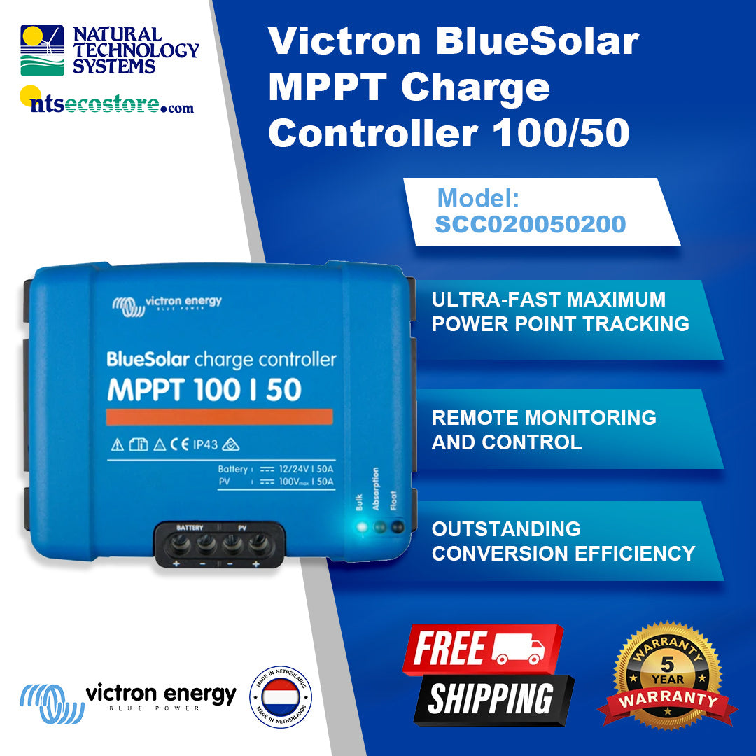 Victron BlueSolar MPPT Charge Controller 100/50 SCC020050200