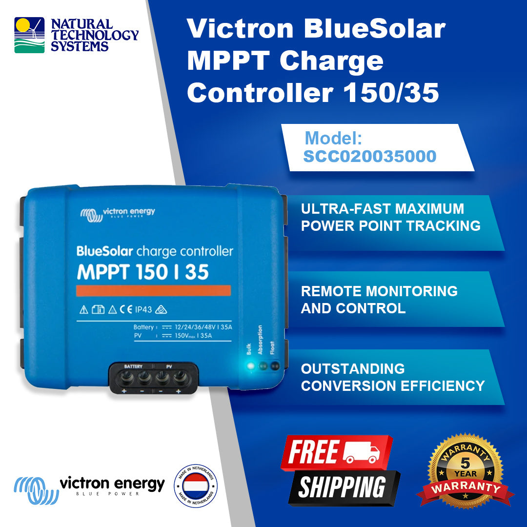 Victron BlueSolar MPPT Charge Controller 150/35 SCC020035000