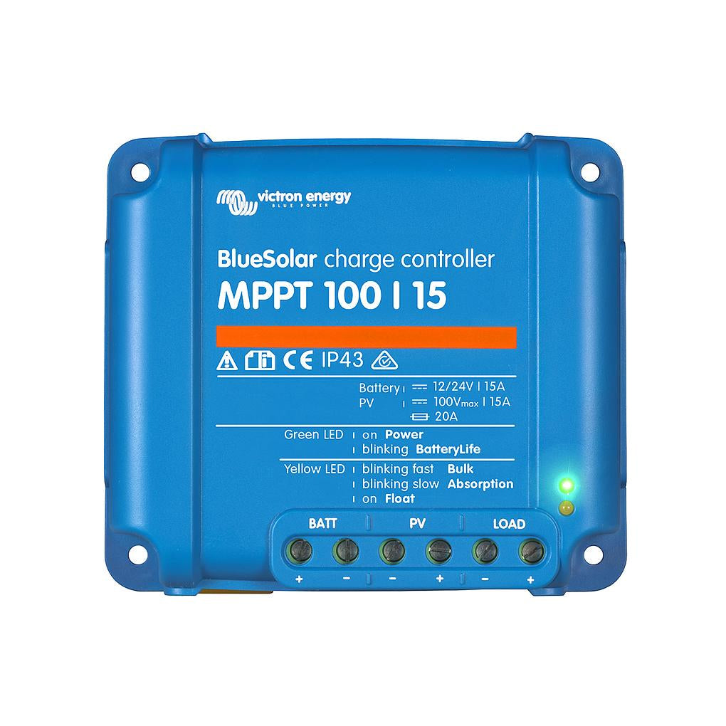 Victron Bluesolar MPPT 12/24V 100V/15A Solar Charge Controller (SCC010015200R)