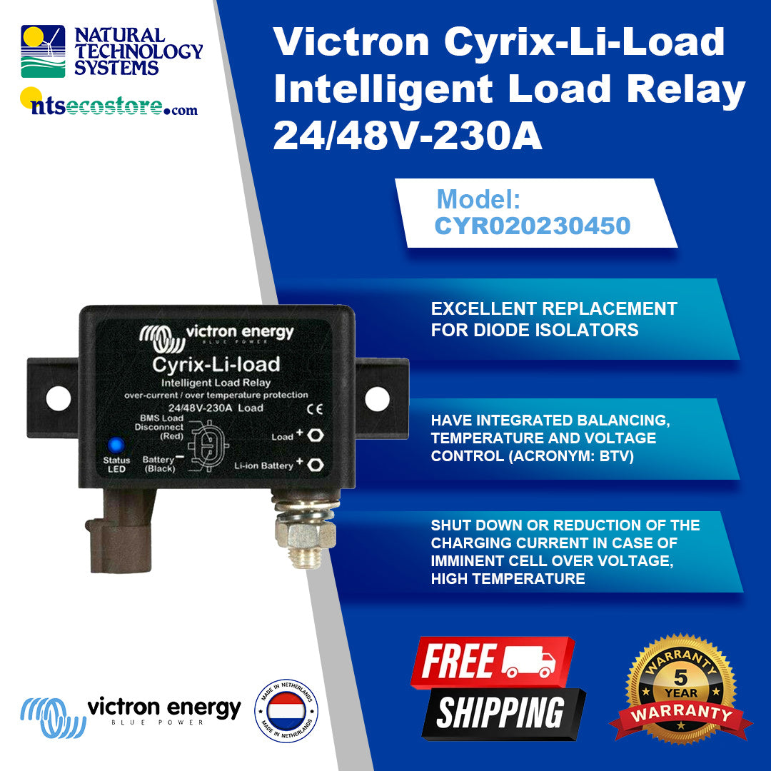 Victron Cyrix-Li-Load Intelligent Load Relay 24/48V-230A (CYR020230450)